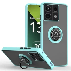Ultimate Shockproof Armor Case with Magnetic Ring Holder - Heavy Duty Protection for Xiaomi Redmi Note Series (Sky Blue)