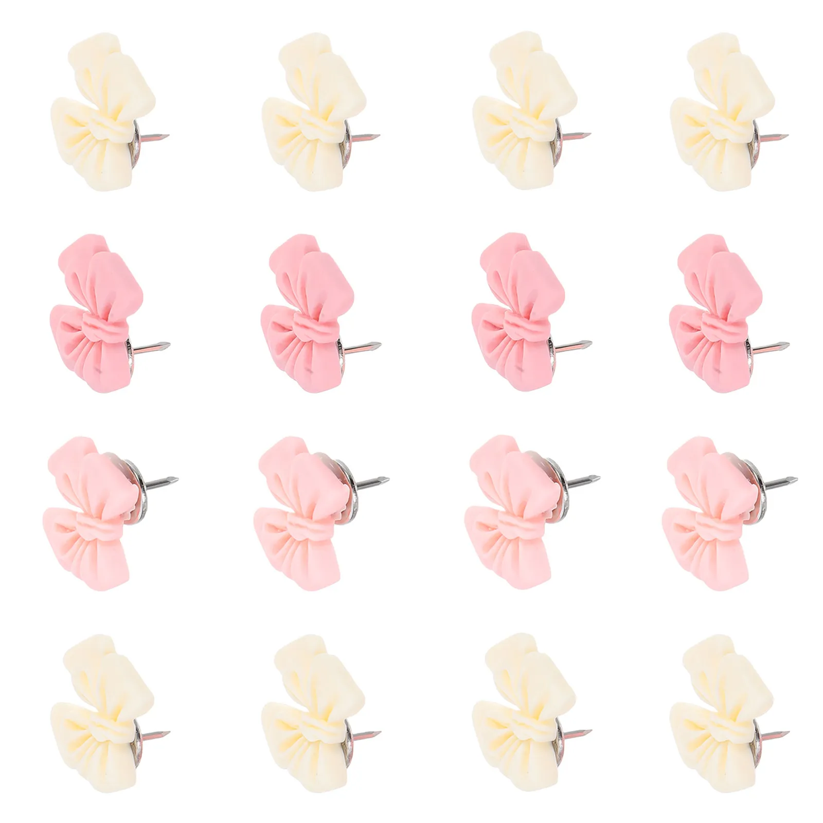 30개입 리본 모양 푸시핀 레진 장 압정, 사무실, 가정, 학교, 사진, 메모 보드용 리본 압정