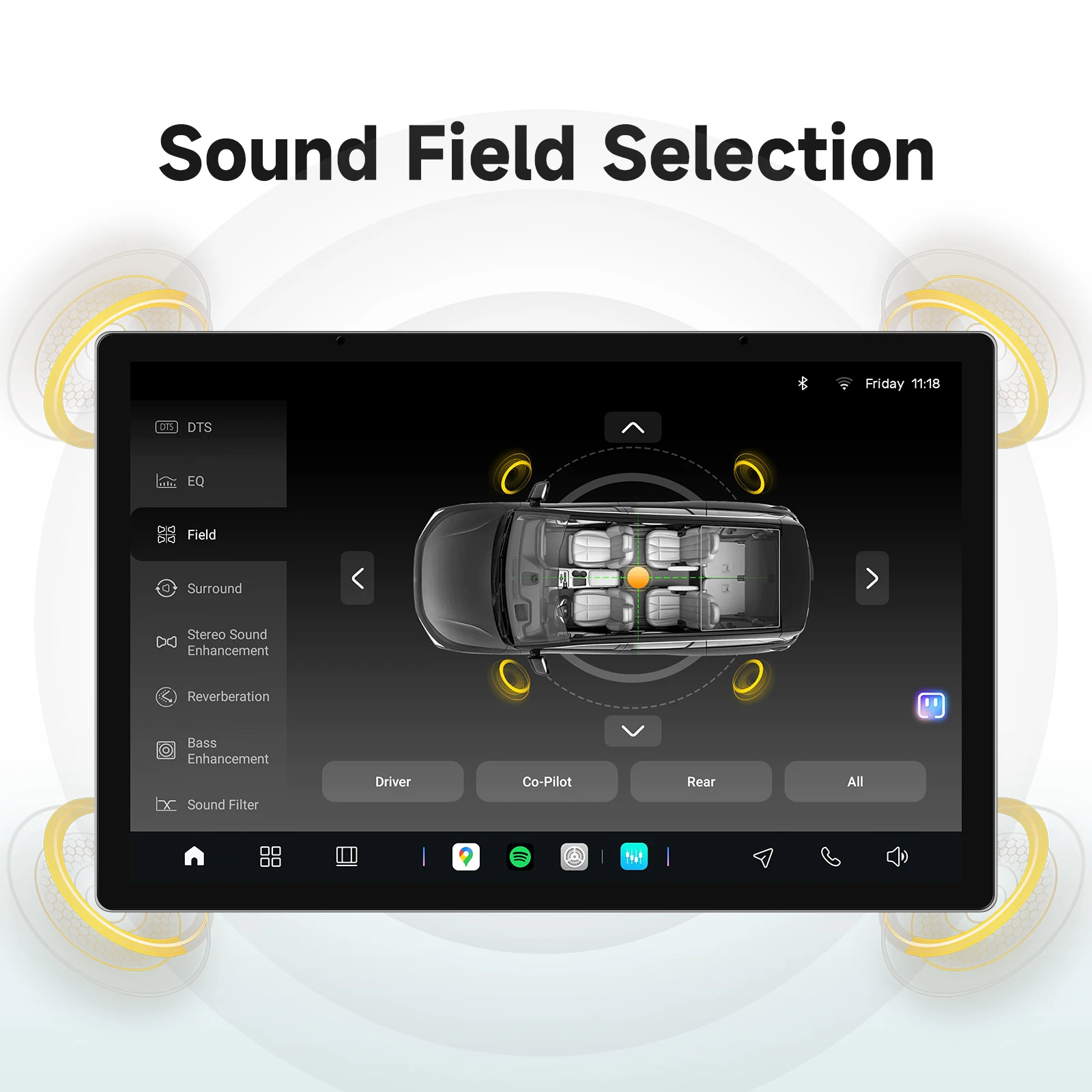 AURAAI X100 Android 2K Intelligenter Bildschirm für VW Volkswagen Golf 6 2008 - 2016 Multimedia 360 CAM ADAS AI Sprachsteuerung Carplay SWC – Detail 16