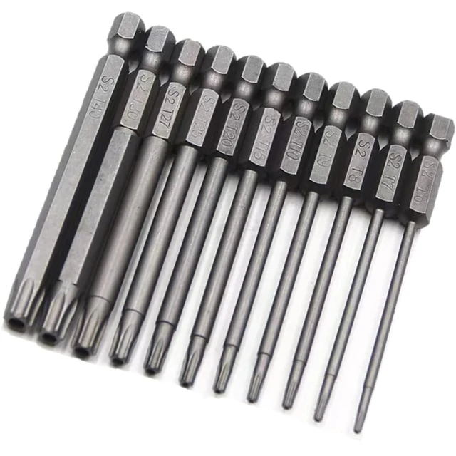 Set Cacciaviti Torx T6-T40 - 12 Pezzi Con Punte Magnetiche, Acciaio S2, Per Fai Da Te E Professionisti - Foto 8