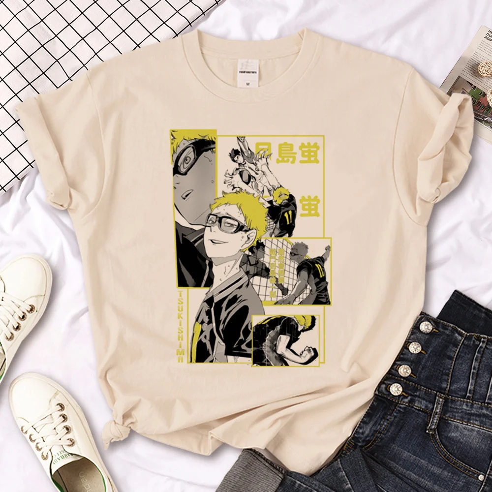 

Haikyuu Volleyball Voleibol t-shirts women funny designer summer tshirt female Japanese y2k comic clothing