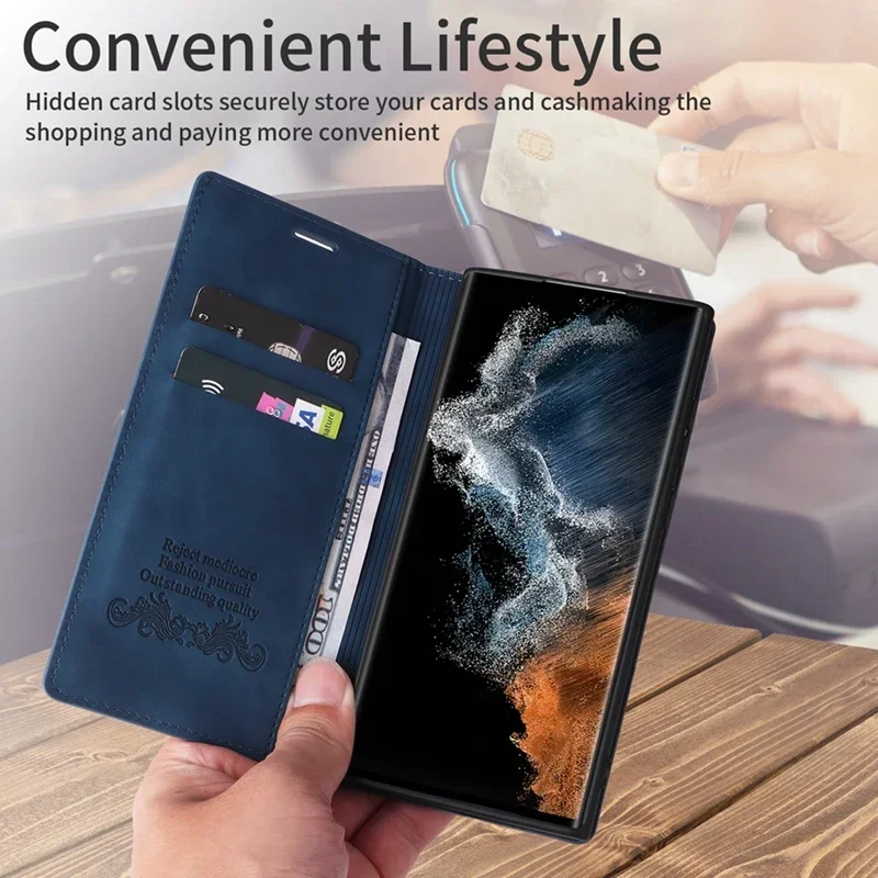Wallet Magnetic Flip Leather Case For Samsung Galaxy A02s A03 A04s A10 A11 A12 A20 A21s A22 A23 A31 A32 A33 5G A50s A51 A52 A71 2