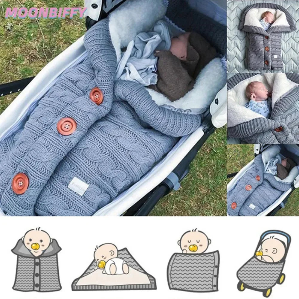 

Kawaii детское постельное одеяло, теплое одеяло, вязаное Пеленальное Одеяло для новорожденных, мягкая сумка для сна для младенцев, хлопковая одежда для новорожденных