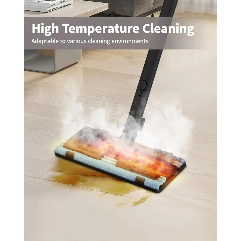 Powerful 293°F Multipurpose Steam Mop with 58 PSI for Home, 500ml Capacity, Heavy Duty Cleaner for Carpets and Floors