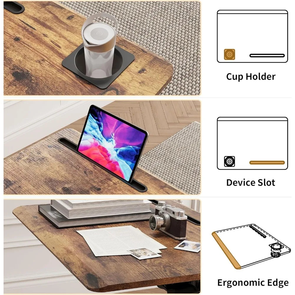 Mobile Standing Desk, 28 inch Small Height Adjustable Rolling Laptop Desk, Portable Sit Stand Desk 5