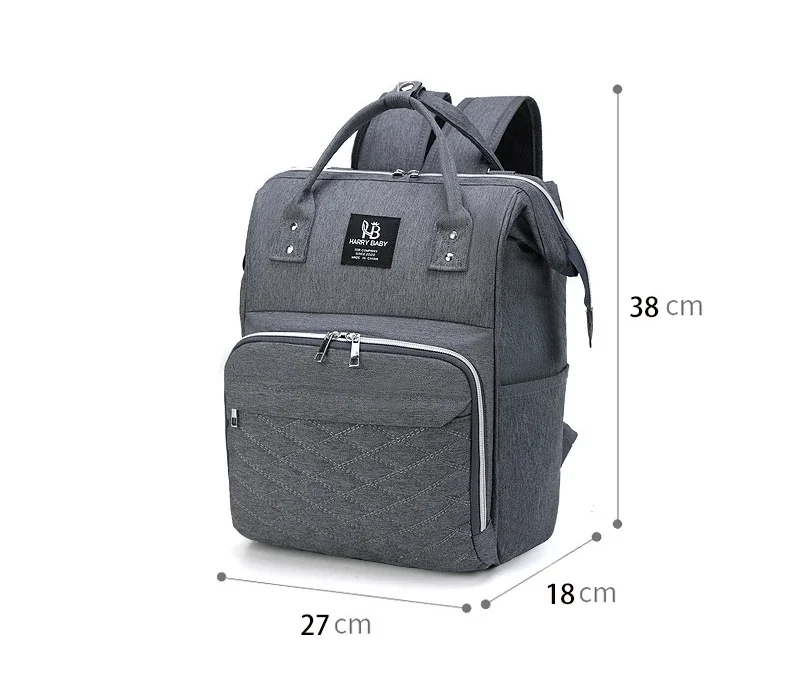 Description Picture 3 of itemMommy Bags Baby Diaper Stroller Hanging Bag Mother Large Capacity Nappy Backpacks with Changing Mat Convenient Baby Nursing Bags