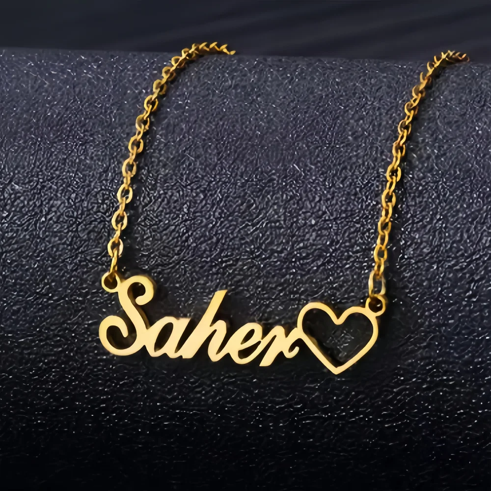 Personalized Customization of Name Pendant Necklace with Different Fonts and Styles for Perfect Party and Holiday Gifts Family