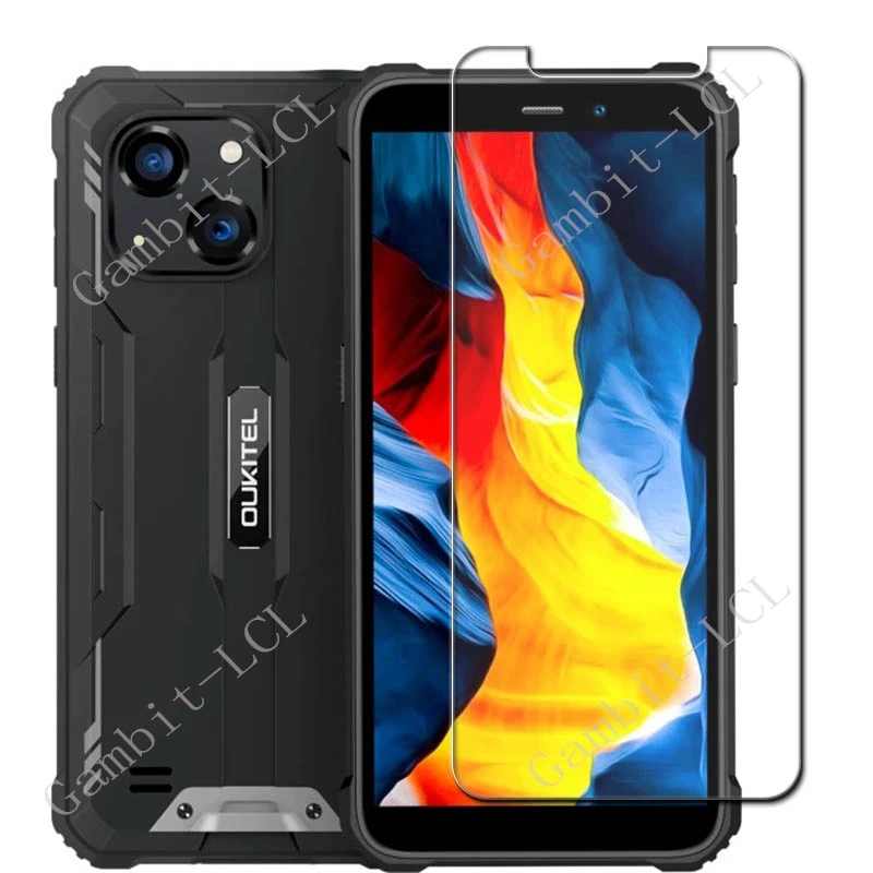 2PCS Tempered Glass For Oukitel C37 C38 C50 C51 C53 C57 Pro C57S C58 G1 G2 P1 WP28E WP28S WP32 WP35 WP35S  Screen Protector Film — view 2