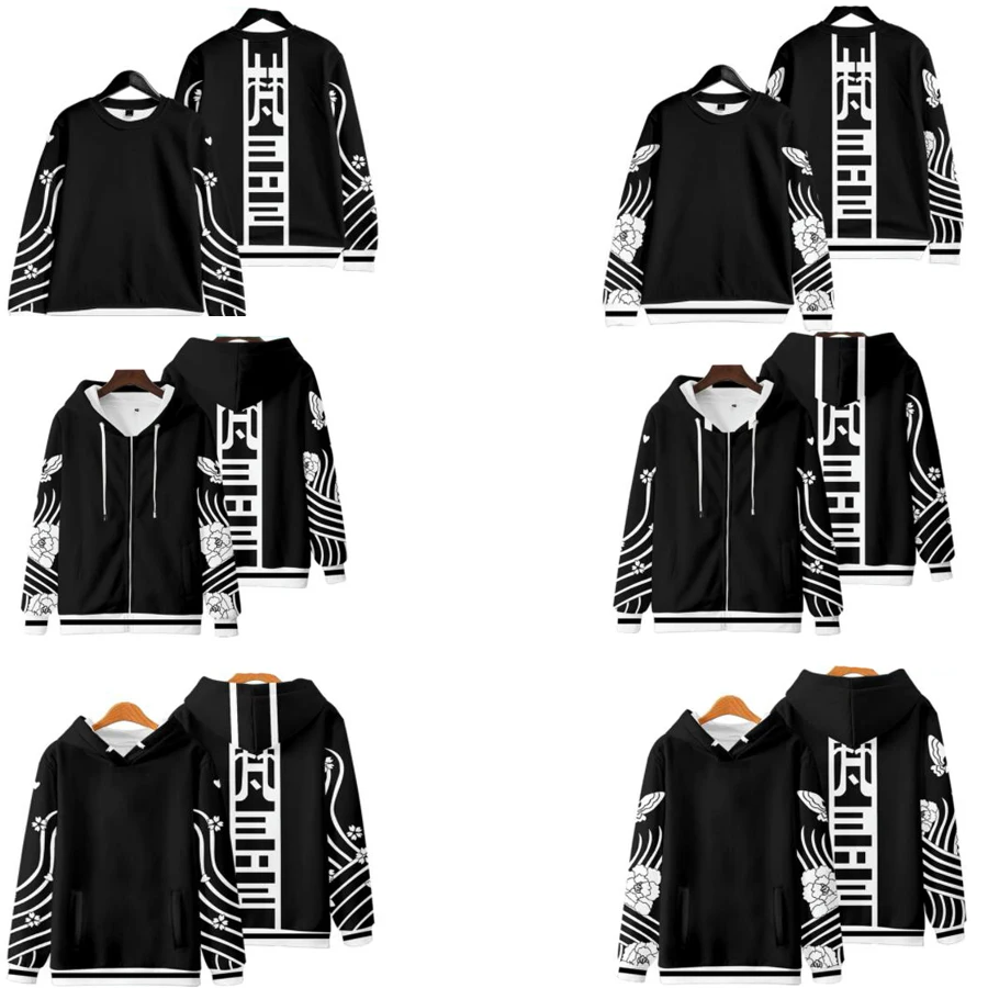 

Anime Tokyo Revengers 3D Zip Up Hoodie Women Men Harajuku Sweatshirt Brahman Kawaragi Senju Cosplay Zipper Hooded Kids Jacket