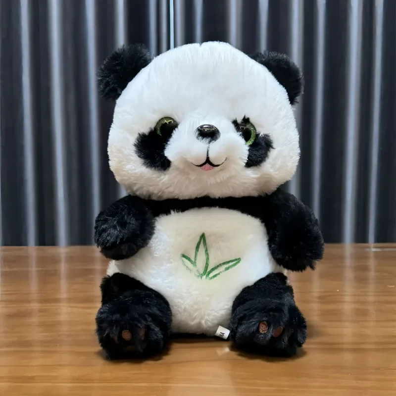 Baby Breathing panda Baby Soothing Plush Doll Toy Kids Soothing Music Sleeping Companion Sound and Light Doll Toy Gift plush toys