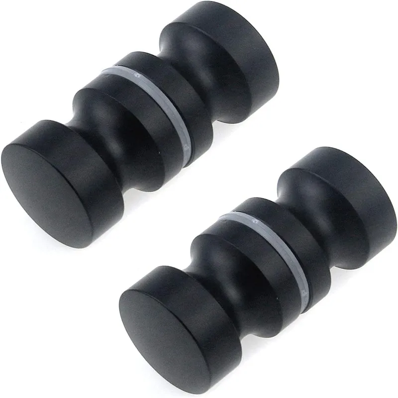 Door Handles Cabinet Handles Shower Handles Aluminum Alloy Door Handle 1.1" Dia Single Glass Door Knob Bathroom Shower Cabinet Double-Sided Handle Pull with Screw Hardware