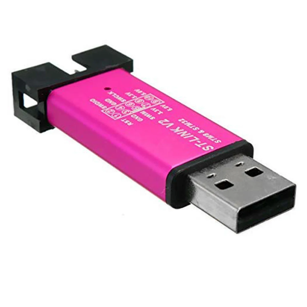 LED 표시기 ST-LINK V2 시뮬레이터 다운로드 프로그래밍 STM8/STM32 시뮬레이터 다운로드 프로그래머 프로그래밍 무작위 색상