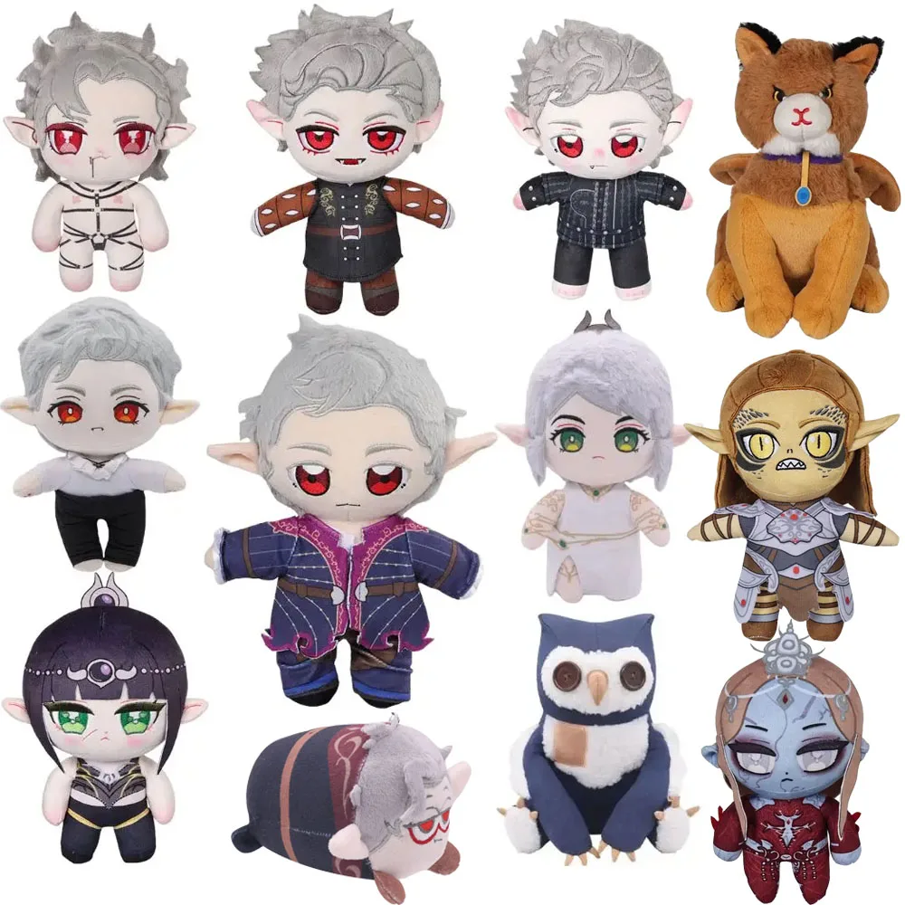 Laezel Astarion Minthara Baldurs Gate Gale Shadowheart Cosplay Plush Toys Soft Stuffed Dolls Mascot Costume Xmas Gifts