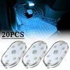 LED Car Touch Lights Rechargeable 7Colors Car Interior Dome Light Roof Ceiling Reading Lamps Trunk USB Direct Charging Mini Lamp 1