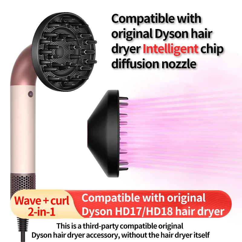 Geeignet für Dyson Haartrockner Trocknungsabdeckung HD17 Anti-Flyaway Diffusor-Düse Dyson Styling-Haartrockner HD18 Zubehör