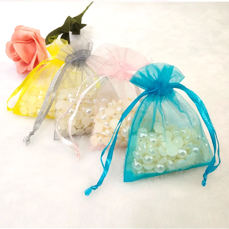 Organza Party Favor Bags Custom Organza Drawstring Bag Gift