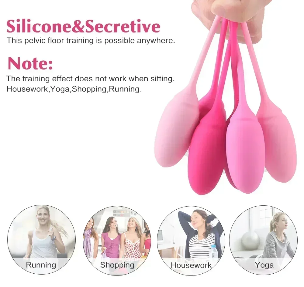 Kegel Ben Wa Balls Vagina Ball Sports Exercise Device Pelvic Muscle Trainer for Women Bolas Vaginales