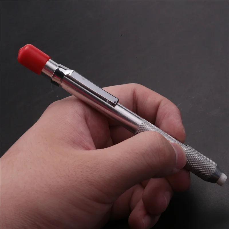 

2 Pcs Soapstone Holders Round Soapstone Marker Soapstone Pen with 12 Pcs Refills for Welding Tools and Markers Removable
