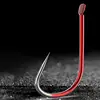 50pcs Japan Izu Fish Hook High Carbon Steel Barbed In Fly Fishing Hook Worm Pond Fishing Bait Holder Jig Hole Pesca Hooks 1