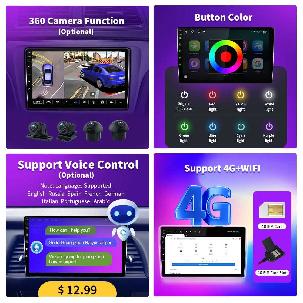 JUSTNAVI  XC90 2004-2014 Ƽ̵ ÷̾, ȵ̵ 10 ̼, Atuo BT  ī÷, ڵ , 2Din