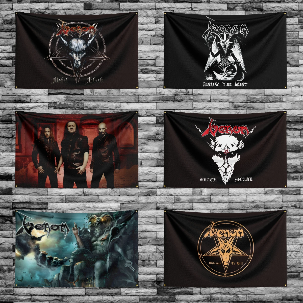 3x5 Ft Heavy Rock Band-V-Venoms Flag Polyester Digital Printing Banner for Bedroom Wall Art Out Door Tapestry Decoration