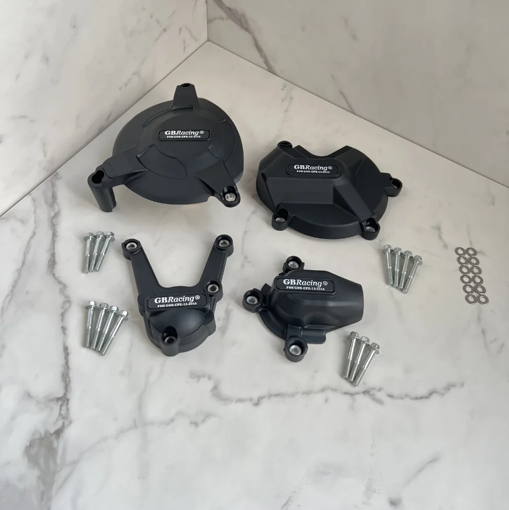 Motorcycle Engine Cover Engine Cover Protector Engine Guard FOR BMW S1000R 2009-& S1000RR 2009-& HP4 Engine Protective Cover carbon-look