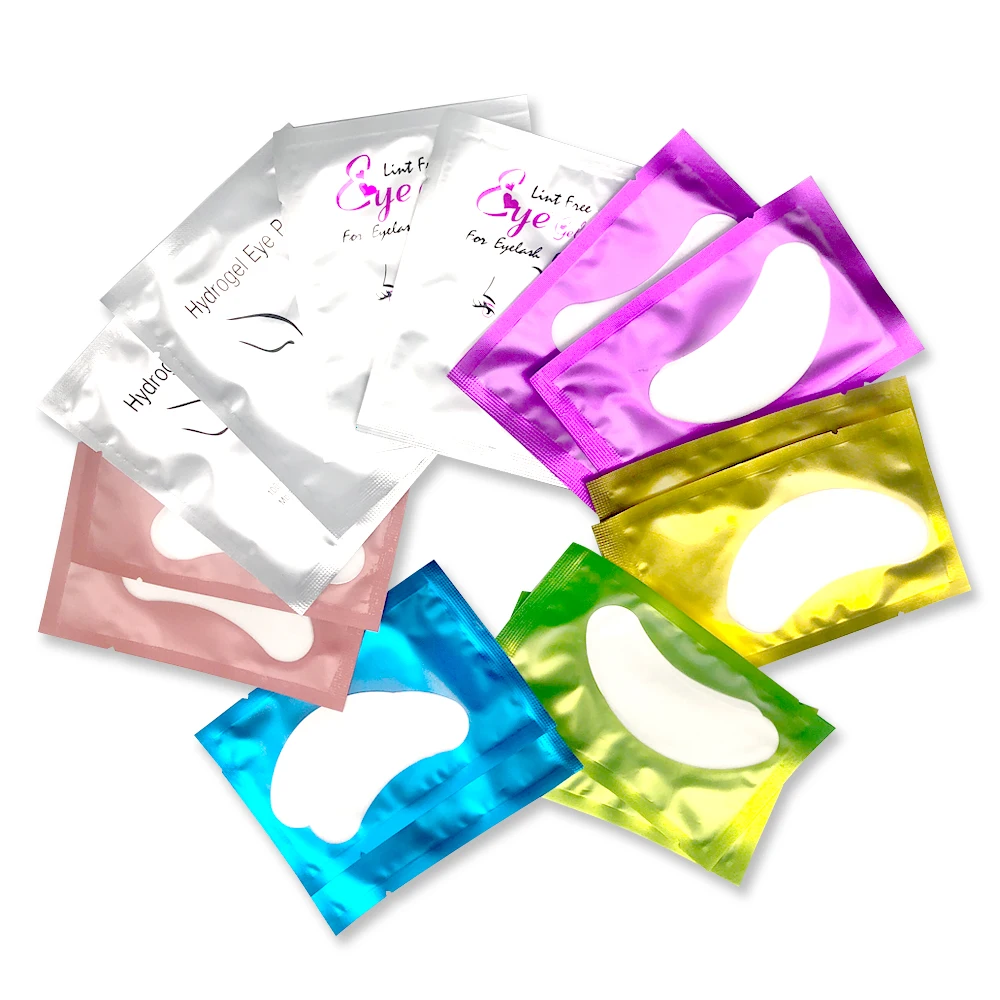 20/50/100 Pairs Eyelashes Patch Hydrogel Patches Eyelash Extension Patch Lash Extension Supplies Gel Pad Under Eye Patches Pads 10 50 pairs eye under gel pads cloud shape eyelash extensions patches lash extension lint free under hydrogel eye mask pads