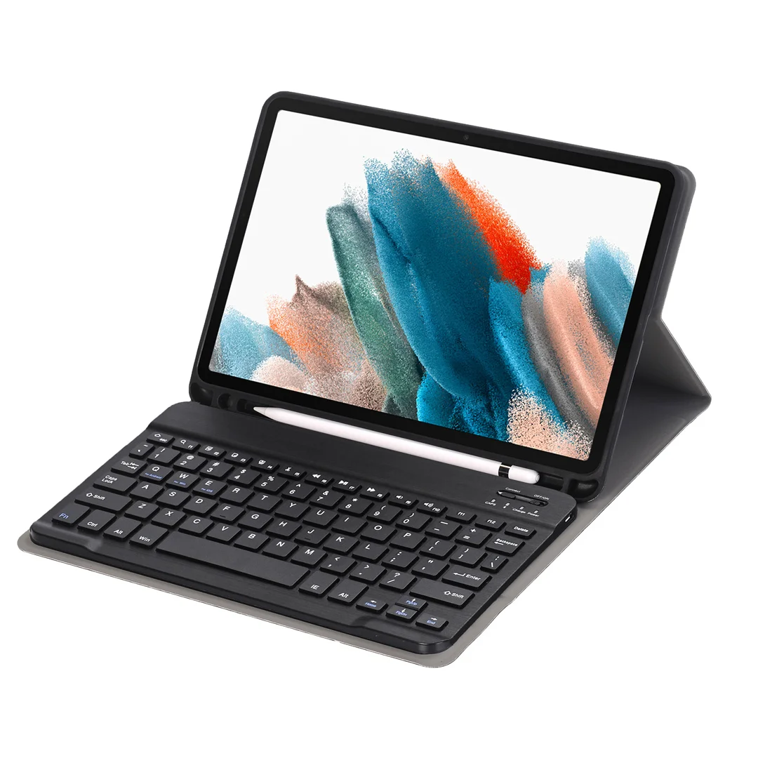 

Для Samsung Galaxy Tab A8 10,5 2021, чехол для телефона X205 X200, Магнитный съемный беспроводной чехол для клавиатуры, чехол со слотом для ручки