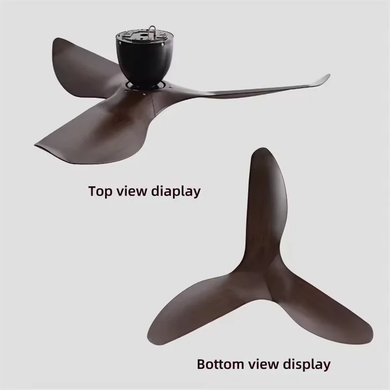 Ceiling Fans Electric Fans 38 52 Inch 3 Blades Vintage Industrial ABS Ventilator No Light Remote Control For Home Office Coffee Shop Factory