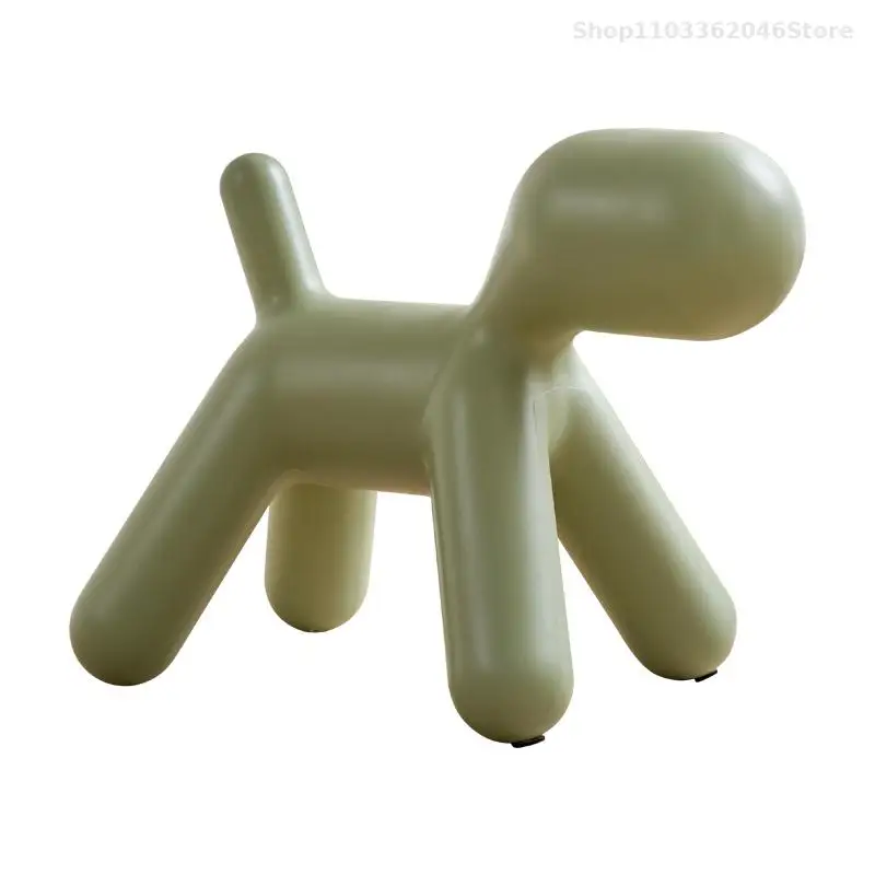 Nordic Style Blow Dog Style Children's Chair Simple Household Living Room Small Stool Animal Seat Kindergarten Cartoon Puppy