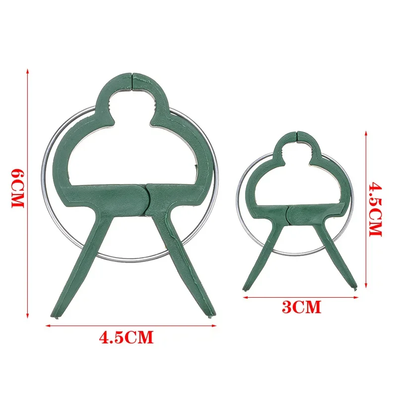 20Pcs Reusable Green Garden Plant Fixed Clips for Greenhous Vegetables Flowers Stem Vines Grape Clamp Support Straighten Stems
