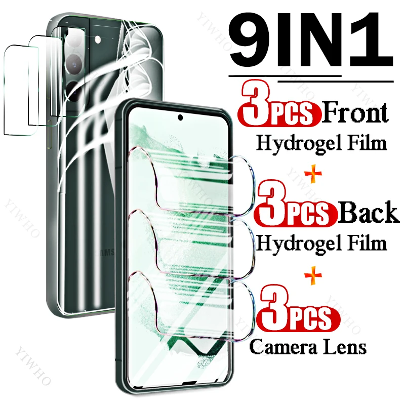 Pellicola Idrogel A Copertura Totale Per Samsung Galaxy S22 + 5G Proteggi Schermo Per Impronte Digitali Per Samsung S 22 + S22 22 + Plus Obiettivo Del