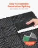 SucceBuy Interlocking Drainage Mat 12inx12in 12/24/40/50/55 Pcs Splicing Mats Non-Slip PP Drainage Floor Tile & Shower Mat
