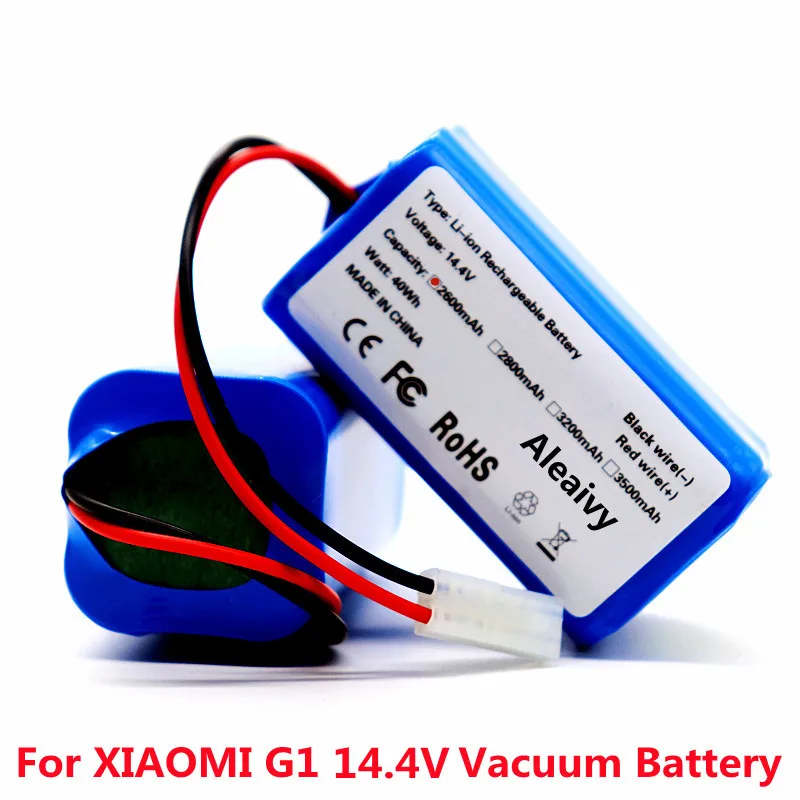 

New 14.8V 2600mAh Li-ion Battery for Xiaomi G1 MI Robot Vacuum-Mop Essential MJSTG1 Robot Vacuum Cleaner 18650 Battery Pack