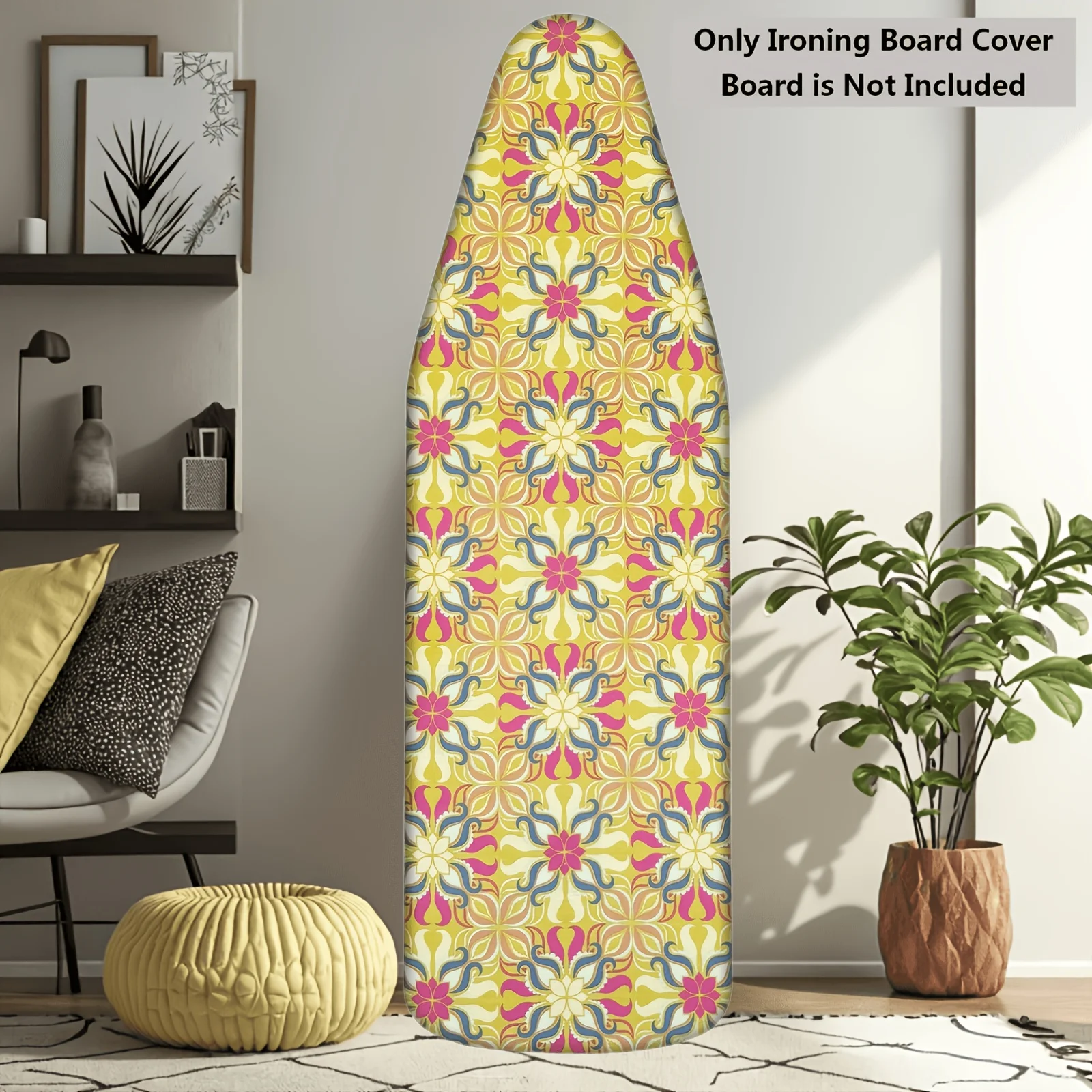 Large Non-Slip Thick Ironing Board Cover, Colorful and Protective