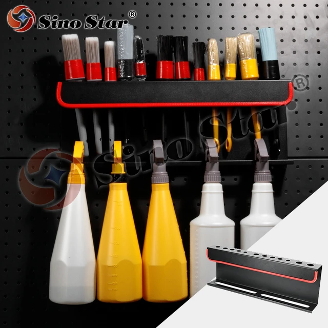 Car Detailing Brush Organizer Sprayer Bottle Holder Compound