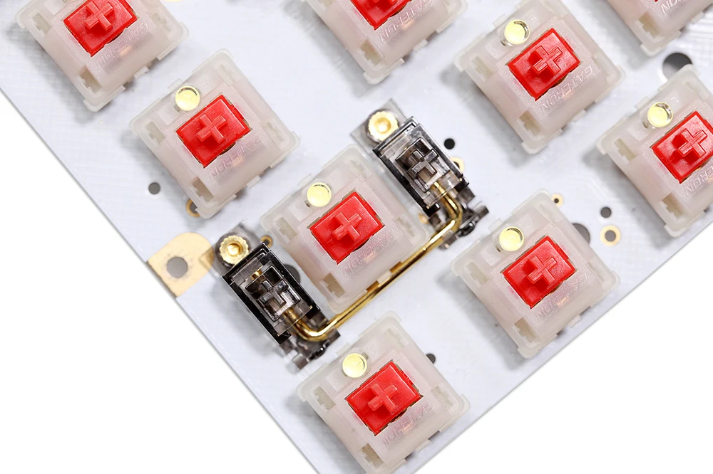 Everglide v3 Transparente Ouro Chapeado Pcb Parafuso no Estabilizador para Teclado Mecânico Transparente Preto Claro Bm60 Bm65 - Imagem 2