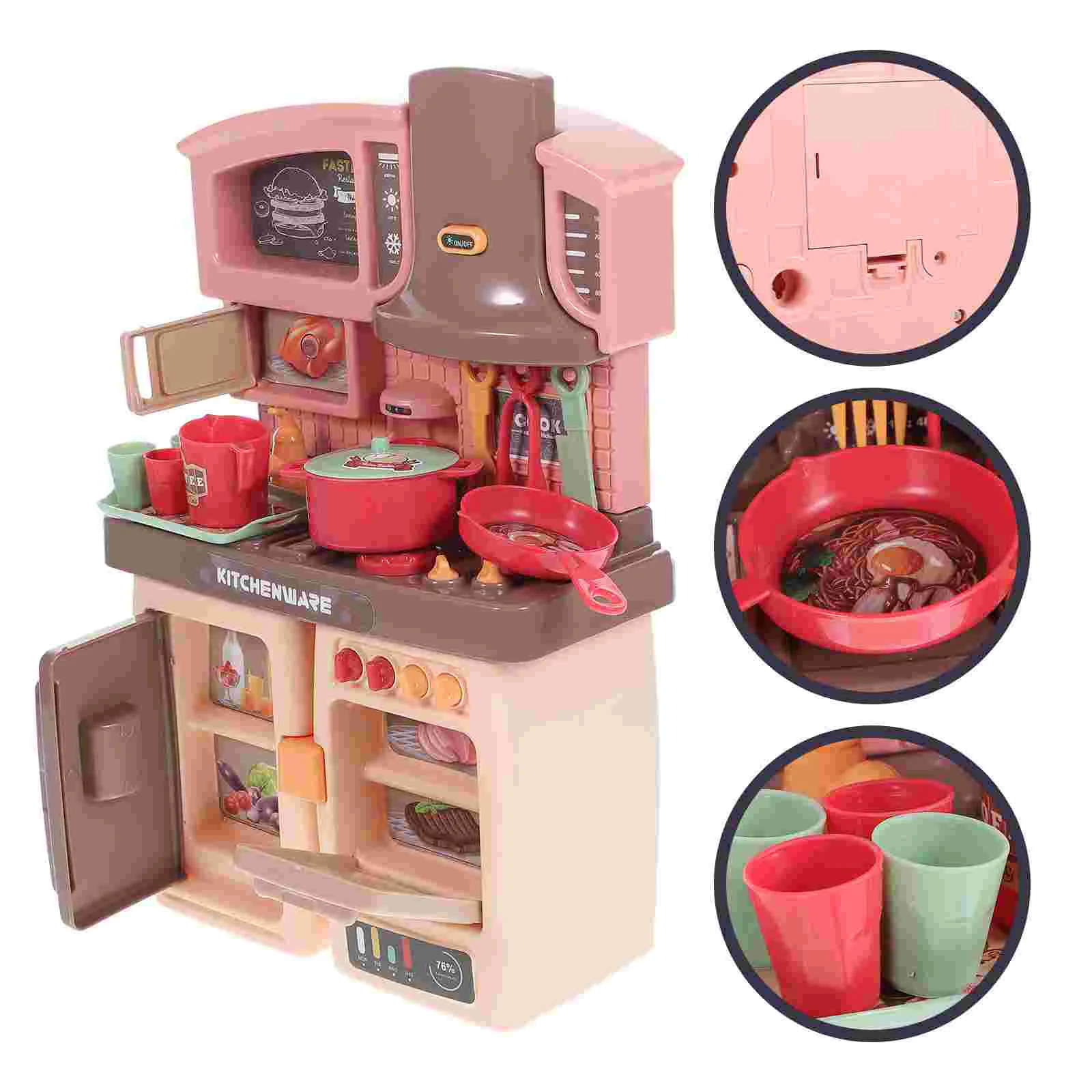 

Детские игрушки для девочек, детская игрушка для ролевых игр, электрическая пластиковая Интерактивная имитация дошкольной посуды