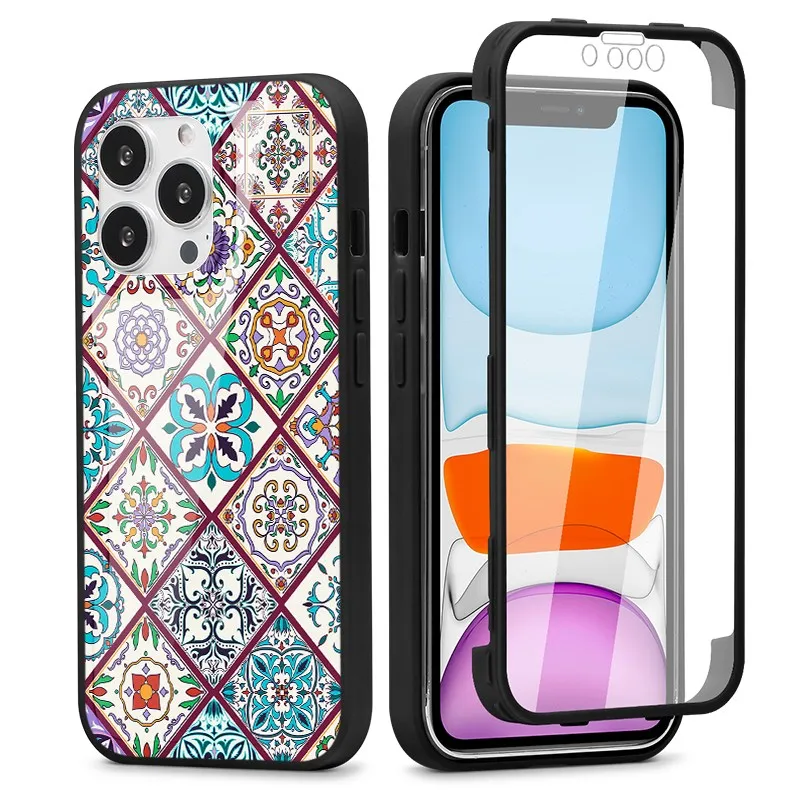 360 Full Body Cover For Samsung Galaxy A72 A52 Quantum2 A32 A22 A21S A12 Nacho A02 A02S S21 FE Ultra Plus Shockproof Marble Case kawaii samsung phone cases