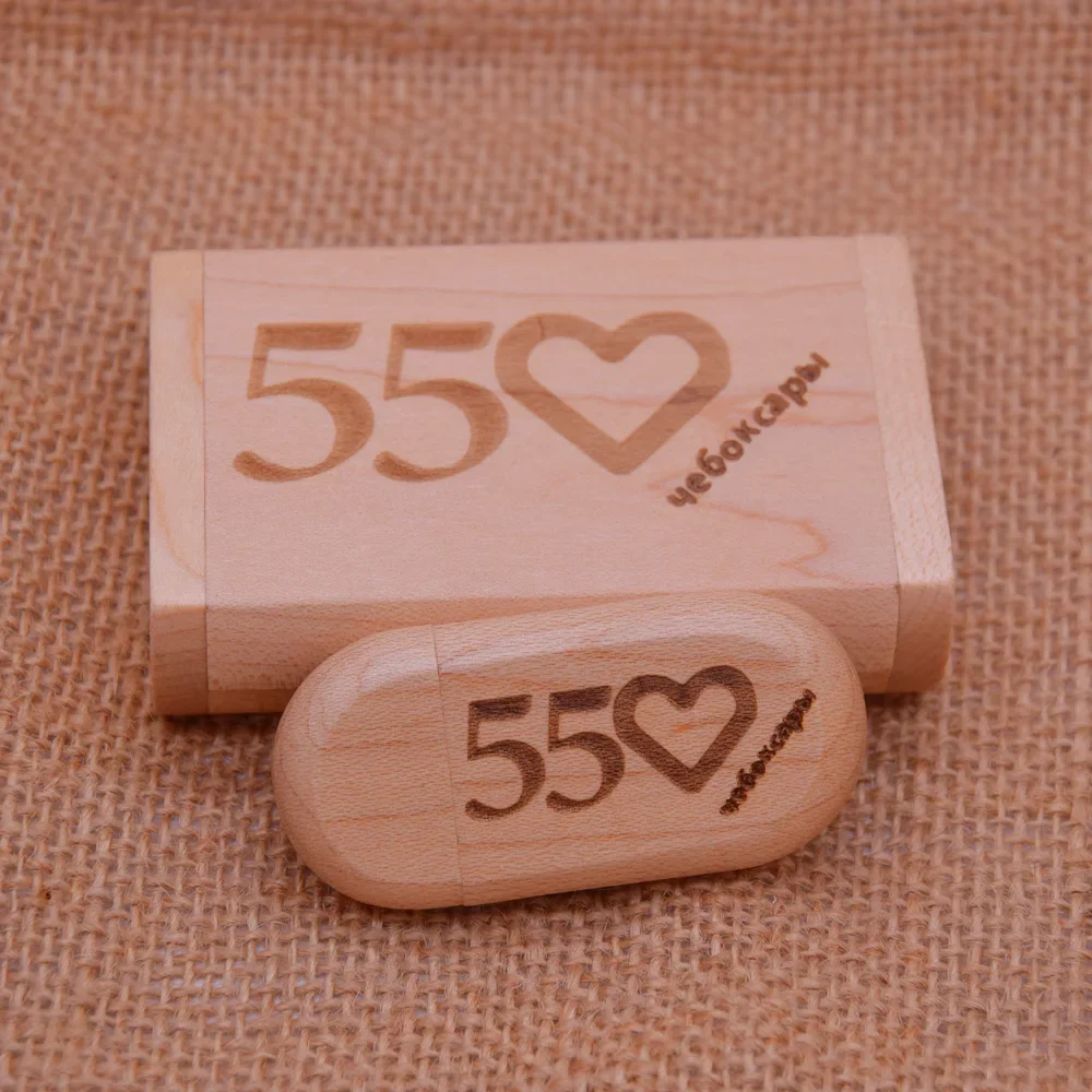나무 USB 플래시 드라이브, 펜드라이브 2.0, 4GB, 8GB, 16GB, 32GB, 64GB, 128GB 메모리 스틱, 결혼 선물, 로트당 10 개 (무료 로고)