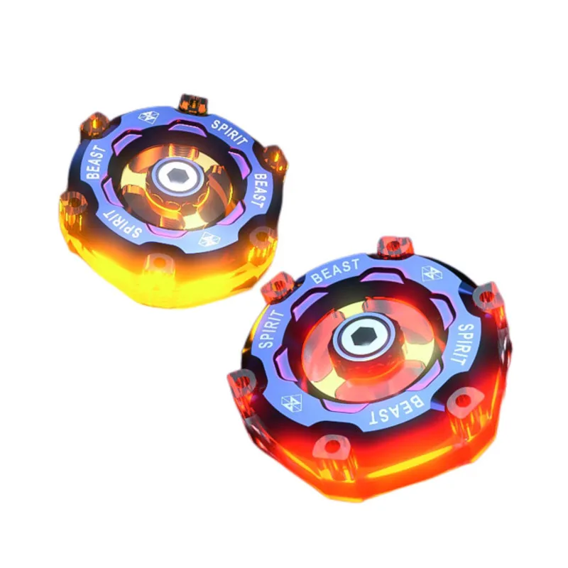 

1 Pair Motorcycle Led Reflector Warning Decorative Light Dc 12v Universal