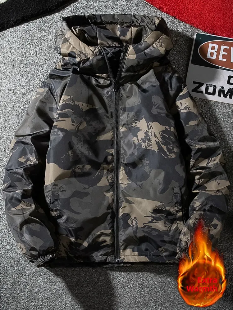 Camouflage Winter Cotton Jaet Thin Men's Wear Resistant Cold Proof Autumn Winter Light Weight Cotton Coat Youth Faion