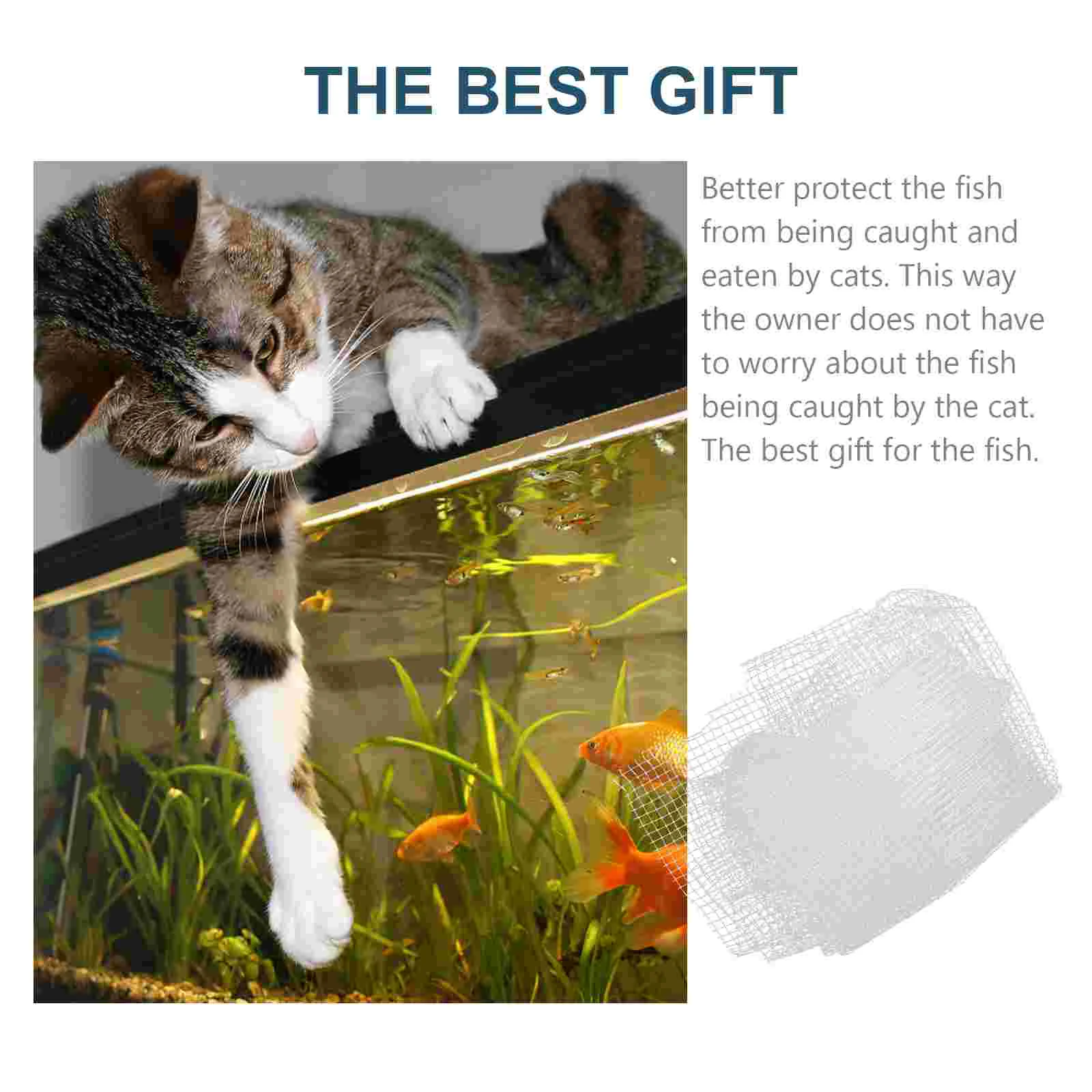 Fish Aquarium Anti-jump Mesh Netting Decorative Protective Cover