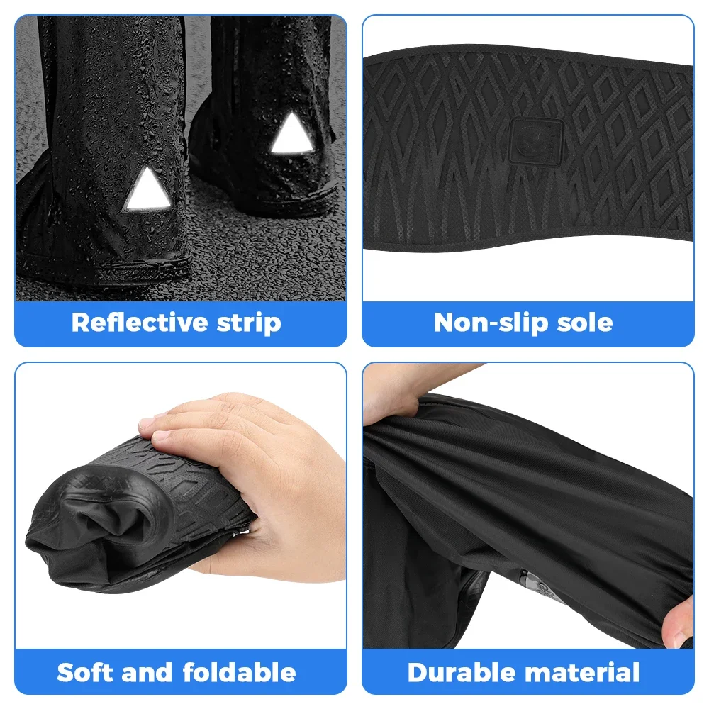 Universal Men's Reusable Waterproof Rain Boot Shoes Covers for Motorcycle Cycling Bike UTV ATV For Can-am X3 For RZR