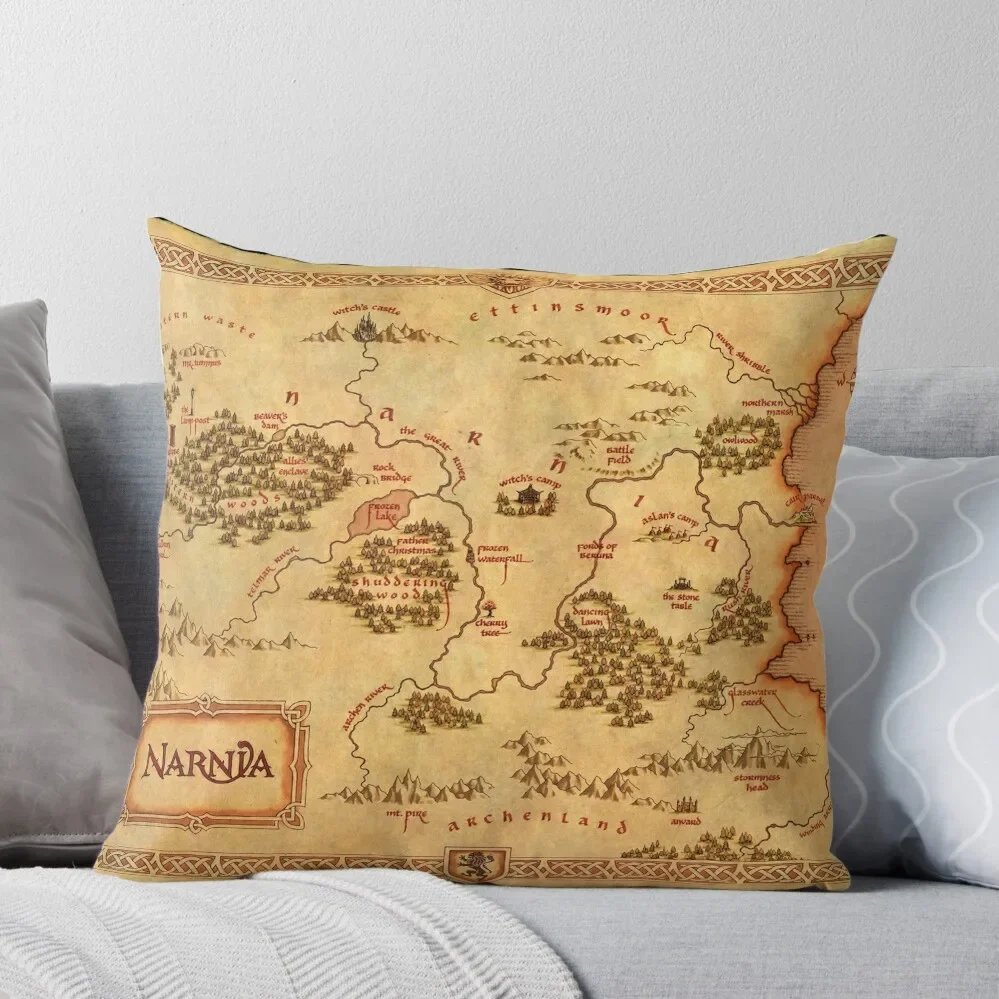 

Map of Narnia Throw Pillow christmas decorations 2024 luxury decor Christmas Throw Pillows Covers luxury sofa pillows