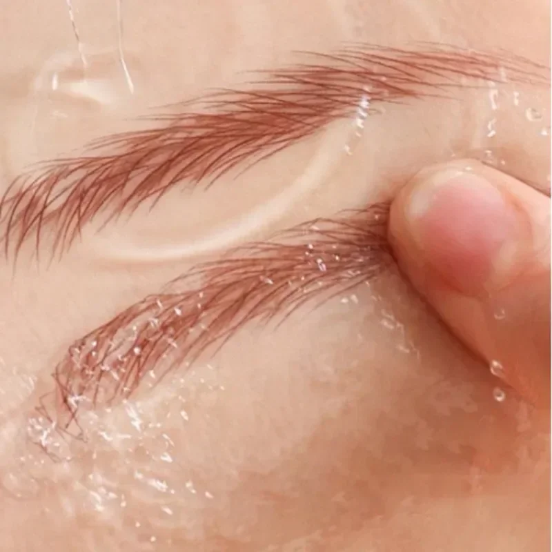 3D Dye Eyebrow Pencil Hairline Anti-smudge Waterproof Lasting Black Brown Brows Large Brush Natural Wild Eyebrow Enhancers Cream 5