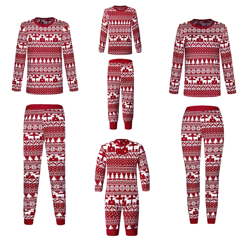 thumbnail image 1 of Conjunto de pijamas navideños 2024 Conjuntos familiares a juego Pijamas navideños para adultos, madre e hija, padre e hijo Ropa de pijama para mamá y yo, 1 of 5
