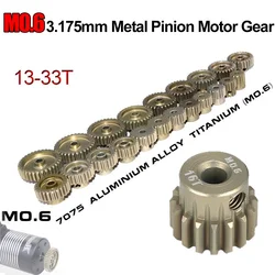 High - Performance Aluminum Alloy Pinion Motor Gear Set for RC Cars (M0.6 17T)