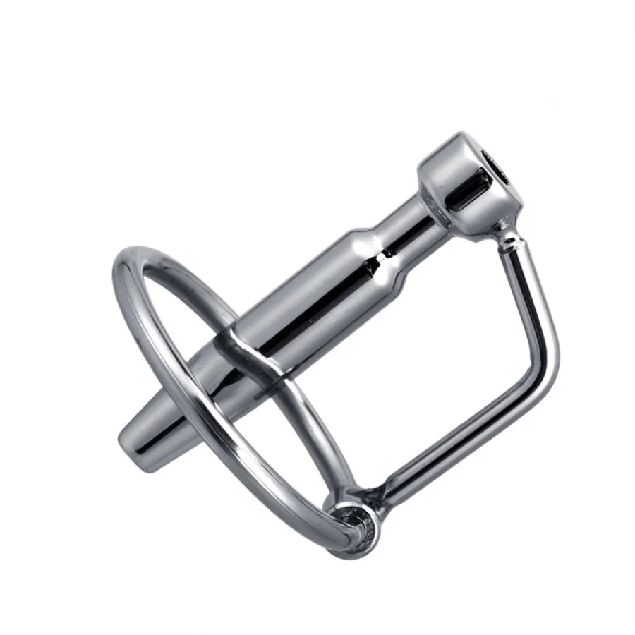 Hollow Stainless Steel Penis Plug With Glans Rings Urethral Catheter Sounding Dilators Metal Insertion Rods Sex Toy For Men urethral dilator silicone urethral dilator