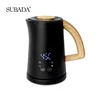 SUBADA Electric Automatic Milk Frother Foamer & Heater Coffee Latte Cappuccino 4 Settings Cold Airy Milk Dense Foam Warm Milk 1
